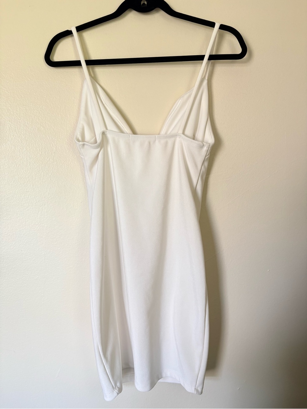 Monaco White V-Neck Sheath Dress Size Large - Picture 7 of 8
